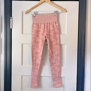 AYBL pink camo seamless leggings, size xs